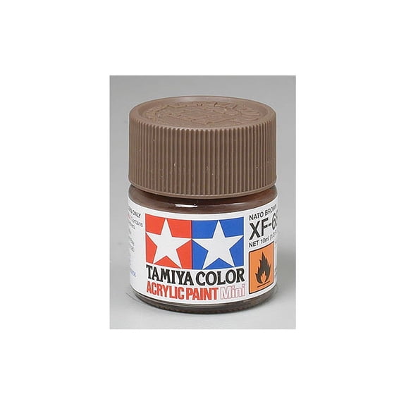 Tamiya 81768 Acrylic Mini XF68 NATO Brown 1/3 oz TAM81768