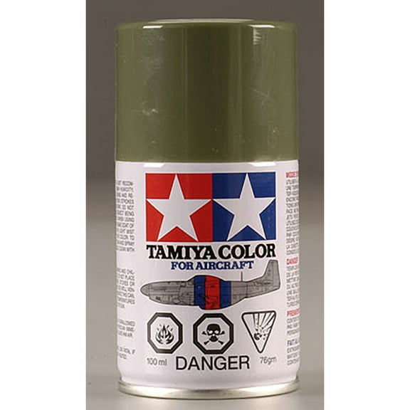 Tamiya USA TAM86514 Aircraft Spray AS-14 Olive Green Acrylic