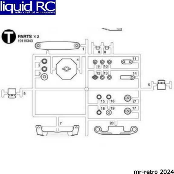 Tamiya 9115343 T Parts: 58507
