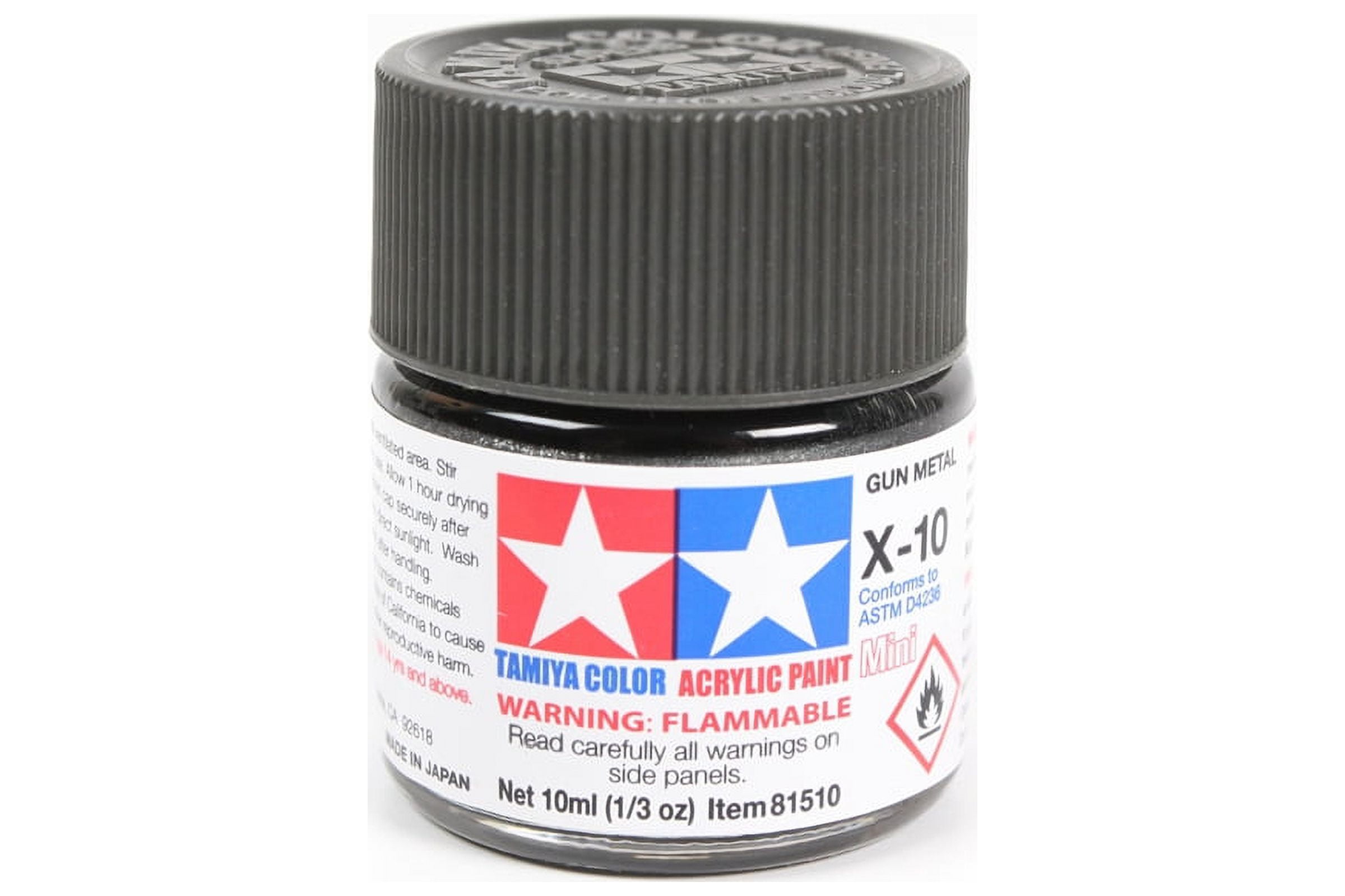Mini Model Paints Tamiya Acrylic Mini X10 Gun Metal TAM81510 Plastics Paint Acrylic ...