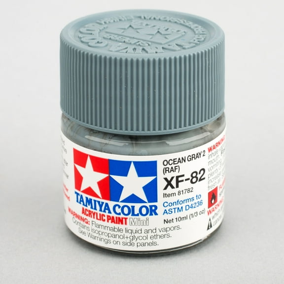 Tamiya Acrylic Mini XF-82 Ocean Gray 2 RAF 10ml Bottle TAM81782 Plastics Paint Acrylic
