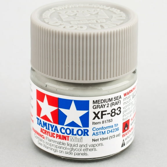 Tamiya Acrylic Mini XF-83 Med Sea Gray 2 RAF 10ml Bottle TAM81783 Plastics Paint Acrylic