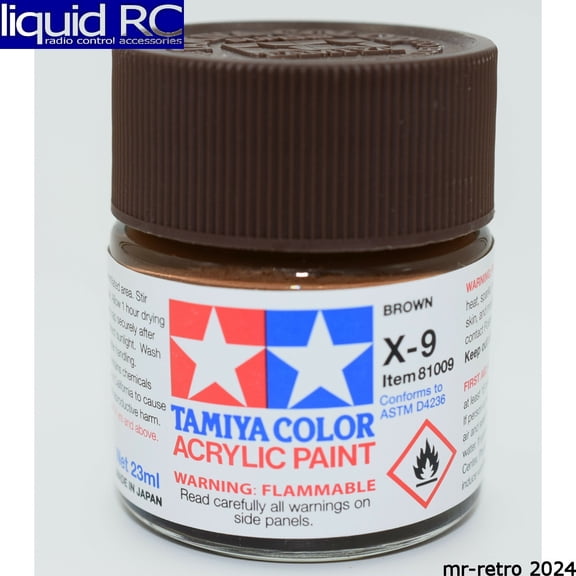 Tamiya Acrylic X9 GlossBrown TAM81009 Plastics Paint Acrylic