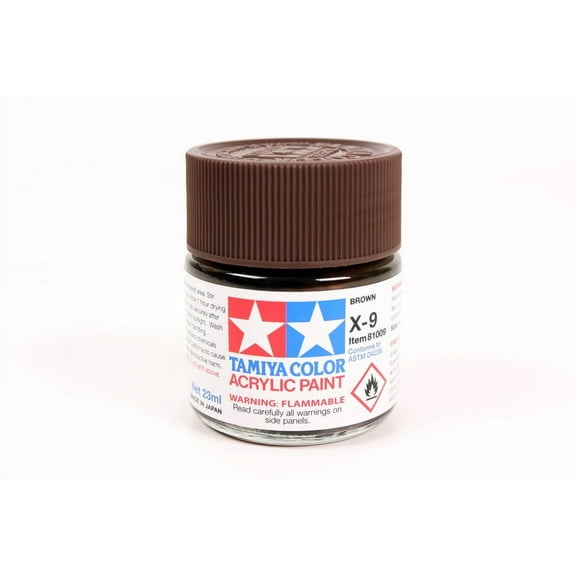 Tamiya Acrylic X9 GlossBrown TAM81009 Plastics Paint Acrylic