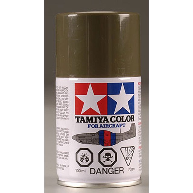 Tamiya Aircraft Spray AS6 Olive Drab Acrylic TAM86506 Lacquer Primers & Paints