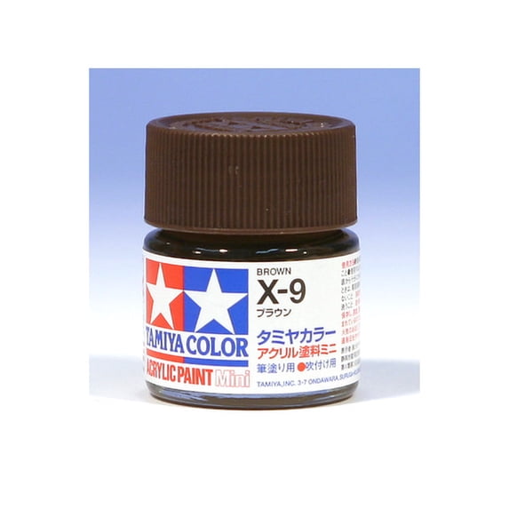 Paint Color Mini Tamiya Color Mini X-9 Brown Acrylic Paint 10ml - Walmart.com