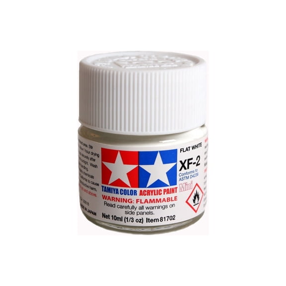 Tamiya Color Acrylic Paint Mini XF-2 Flat White (81702)