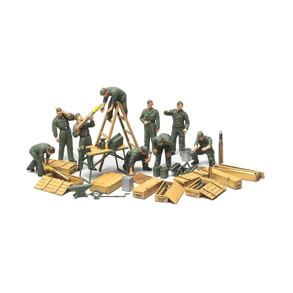 Tamiya Corporation German Tank Crew Field Maintenance Set (WWII) New
