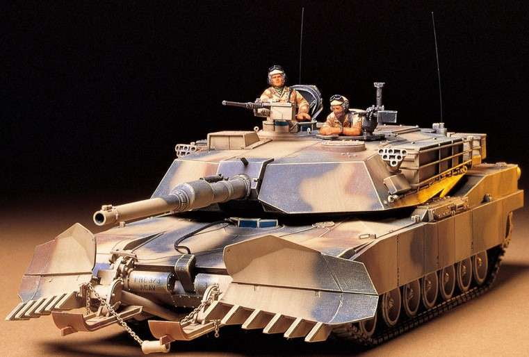 Tamiya Corporation U.S. M1A1 Abrams w/Mine Plow New