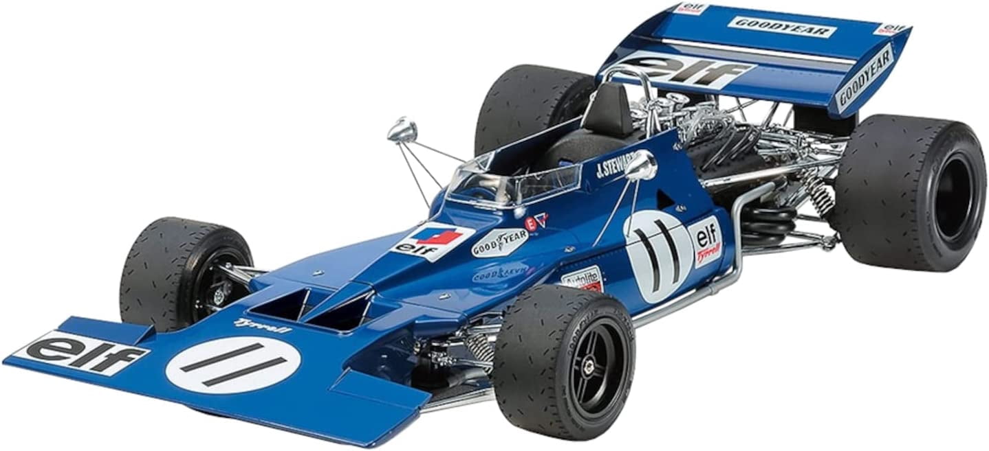 Tamiya 1/12 Scale Tyrrell 003 Model Kit - 1971 Monaco GP Vehicle, Unassembled Plastic Model