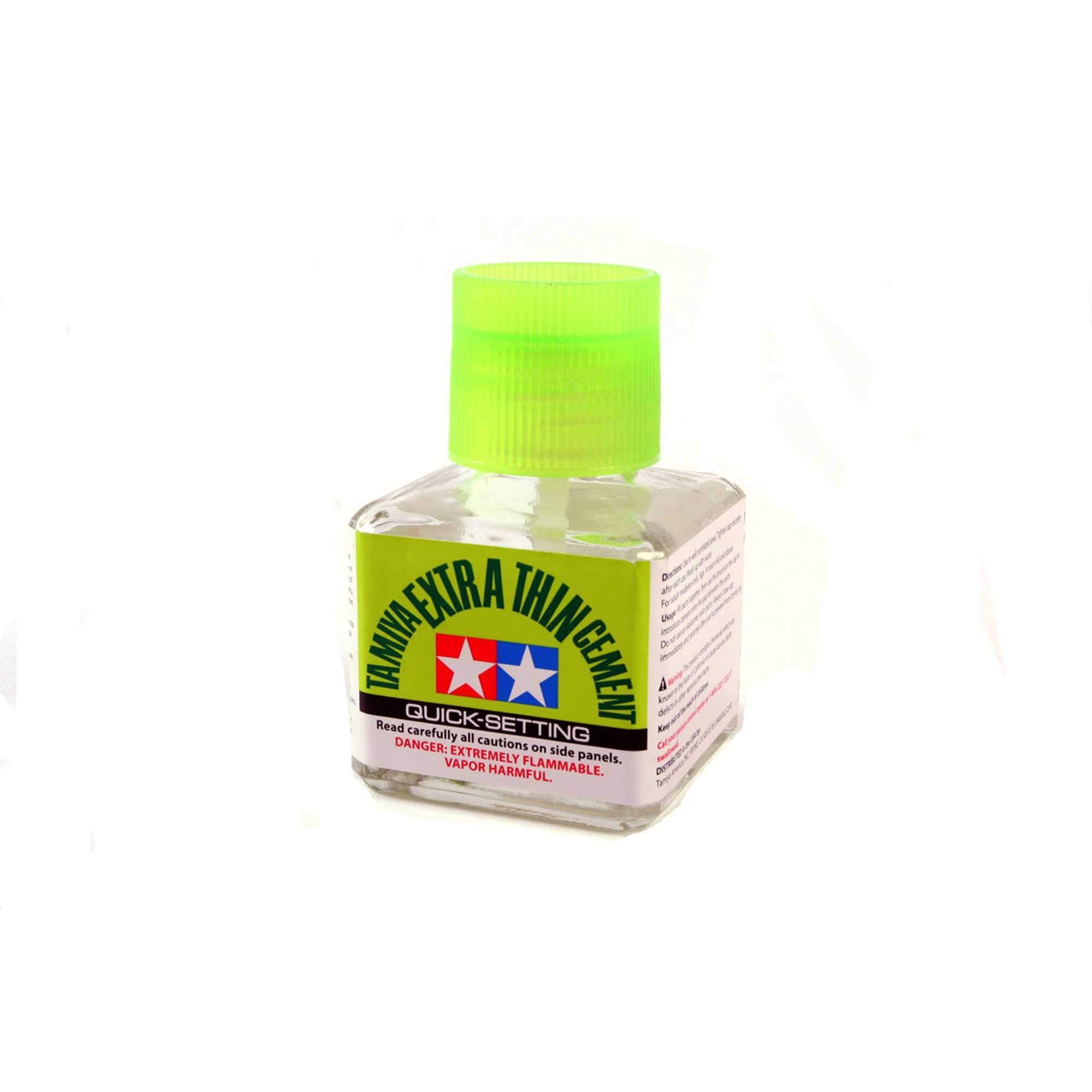 Tamiya Extra Thin Cement Quick-Setting, Clear, 1.35 oz