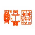 thumbnail image 1 of Tamiya TAM95682 JR MS Chassis Set, Fluorescent Orange, Mini 4WD Station, 1 of 1