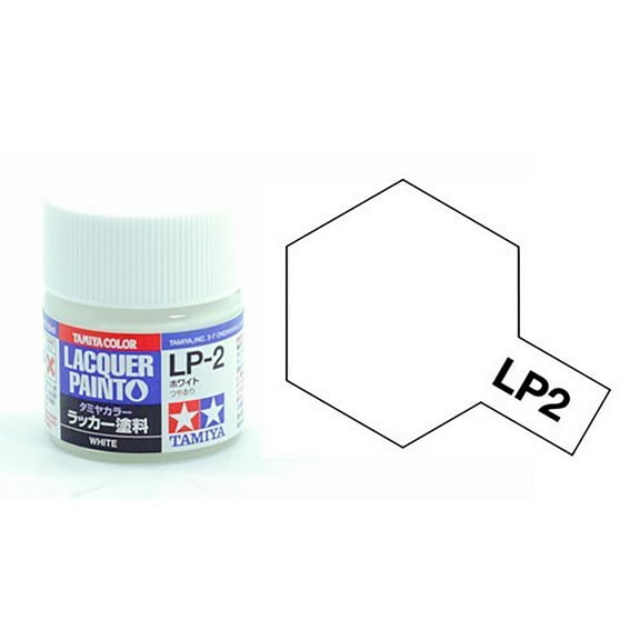 Tamiya Lacquer Paint LP-2 White 10 ML TAM82102 Lacquer Primers & Paints
