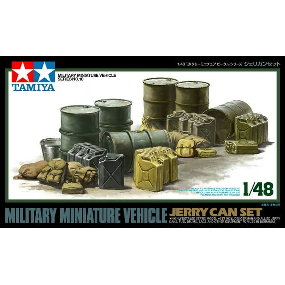 Tamiya Models Jerry Can and Oil Drum Set