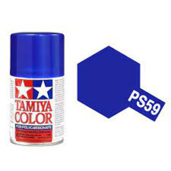 Tamiya PS-59 Dark Metallic Blue 100ml Spray Can TAM86059 Lacquer Primers & Paints