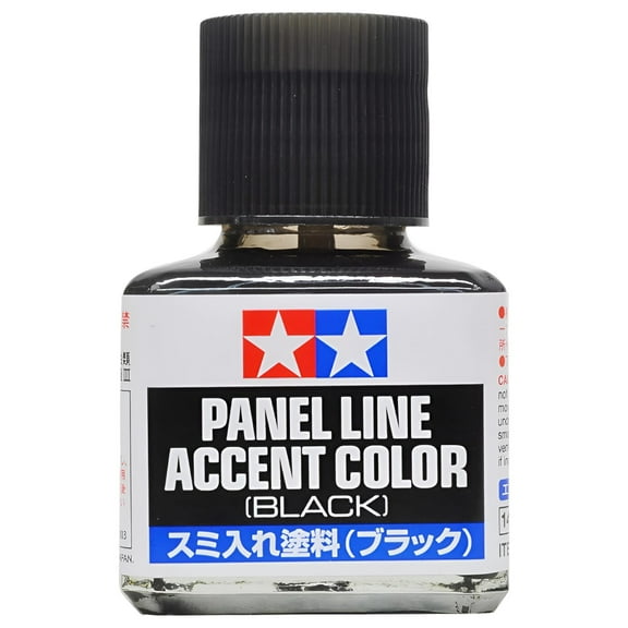 Tamiya Panel Line Accent Color 40ml Black TAM87131 Plastics Paint Enamels