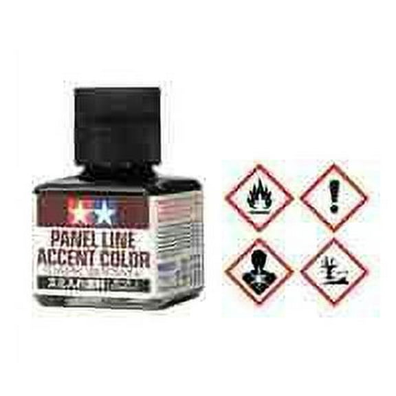 Tamiya USA TAM87140 Panel Line Accent Color 40ml Dark Brown