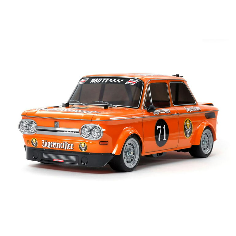 Tamiya TAM58649-A 1-10 Scale RC NSU TT Jagermeister Model Car Kit with M-05  Chassis 