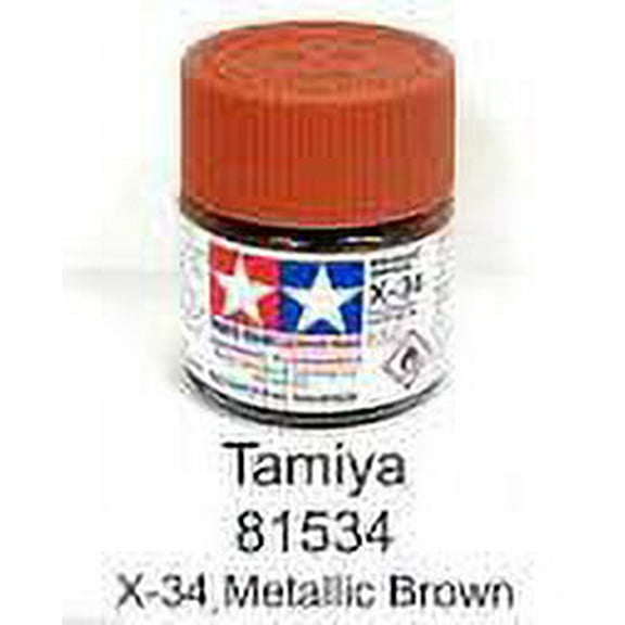 Tamiya USA TAM81534 Acrylic Mini X34 Metallic Brown