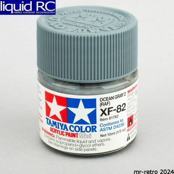 Tamiya USA TAM81782 Acrylic Mini XF-82 Ocean Gray 2 RAF 10ml Bottle