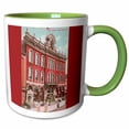 thumbnail image 1 of 3drose, Tammany Hall, New York City with the American Flag Flying Over, 11oz Two-tone Green Mug, 1 of 6