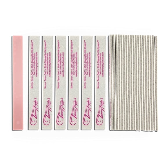 Tammy Taylor Peel N Stick Clean Finish Nail Buffer File For Manicure,10 Pk