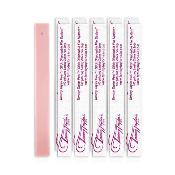 Tammy Taylor 100 Grit Nail File, Emery Boards for Acrylic Nails (50 Pack)