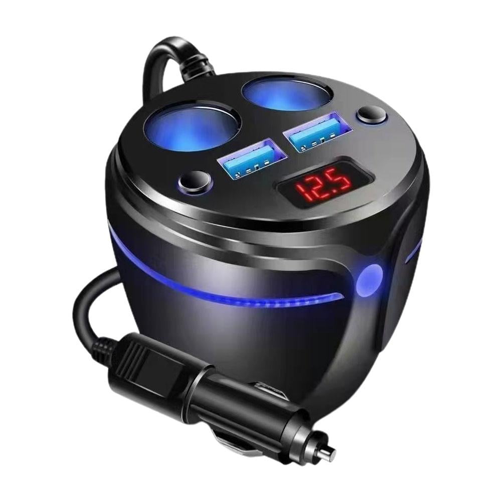 Tammyyerke 120W USB Car Charger For Cigarette Lighter 4 in 1 Phone