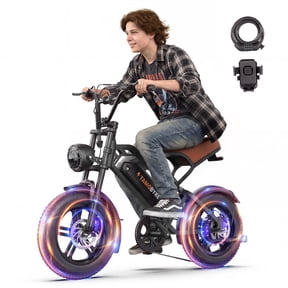 Tamobyke T16 Electric Bike for Teens&Adults,1000W 30mph 48V 15.6Ah Ebike,16" Fat Tire E-Mountain Bikes,Hydraulic Brakes with Full Suspension,Fits Riders 5'0"-5'7",UL2849