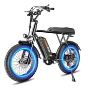 Tamobyke T63 Electric Bike for Teens&Adults,750W Motor 20MPH,36V/13Ah Battery,20"x4.0" Fat Tire E-Mountain Bike,UL2849