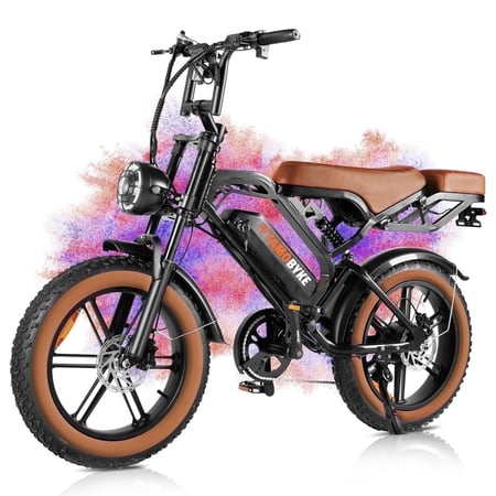 Tamobyke Electric Bike for Adults,1500W 32mph Moutain Ebike,48V 18.2AH 20" Fat Tire Electric Bicycle Full Suspension UL2849