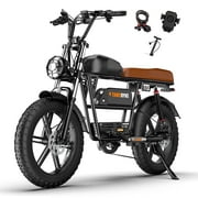Tamobyke Electric Bike for Adults, 1500W 33mph 48V 36.4Ah Dual Battery Mountain Ebike,20" Fat Tire Full Suspension UL2849
