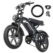 Tamobyke S20 Electric Bike for Adults, 750W 28MPH, 48V 15.6Ah, 20" Fat Tire Electric Mountain Bike, Full Suspension, UL2849