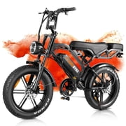 Tamobyke V20Pro Electric Bike for Adults,1500W 32mph 48V 18.2AH E-Moutain Bike, 20 Fat Tire Electric Bicycle Full Suspension UL2849