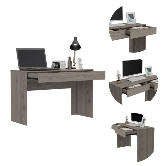 Tampa 47 Inch Computer Desk with Two Drawers
