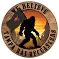 thumbnail image 1 of Tampa Bay Buccaneers 12'' We Believe Bigfoot Circle Sign, 1 of 1