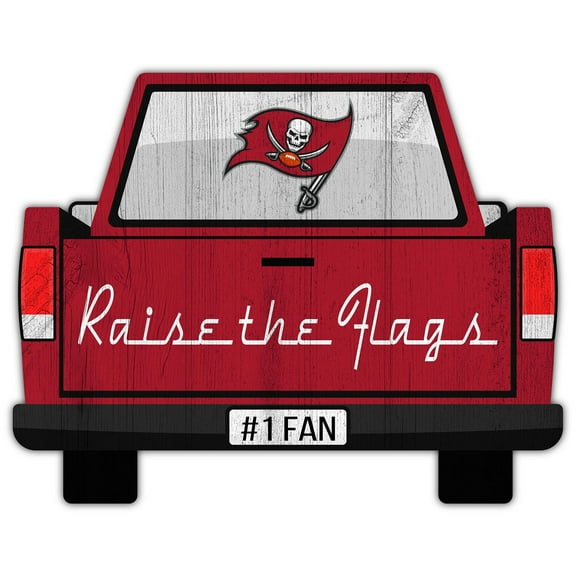 Tampa Bay Buccaneers 12'' x 12'' Truck Back D-cor