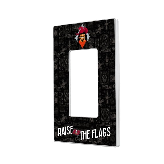 Tampa Bay Buccaneers 2024 Illustrated Limited Edition Single Rocker Light Switch Plate