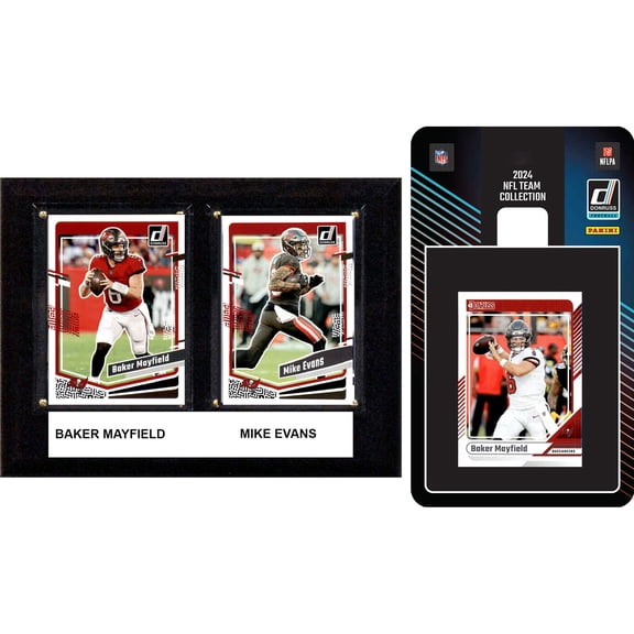 Tampa Bay Buccaneers 6" x 8" Player Plaque & 2024 Team Trading Card Set