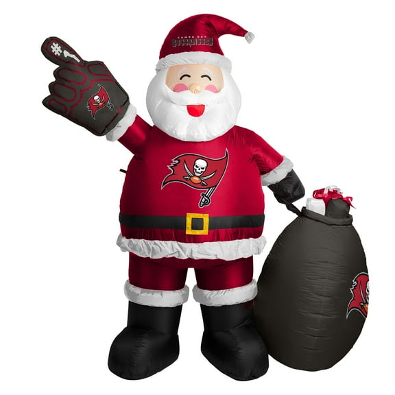 Tampa Bay Buccaneers 7' Inflatable Santa
