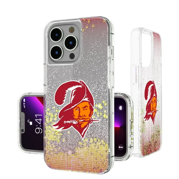 Tampa Bay Buccaneers Linen Logo iPhone Glitter Case