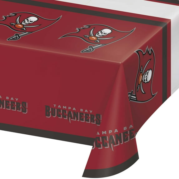 Tampa Bay Buccaneers Plastic Tablecloths, 3 Count