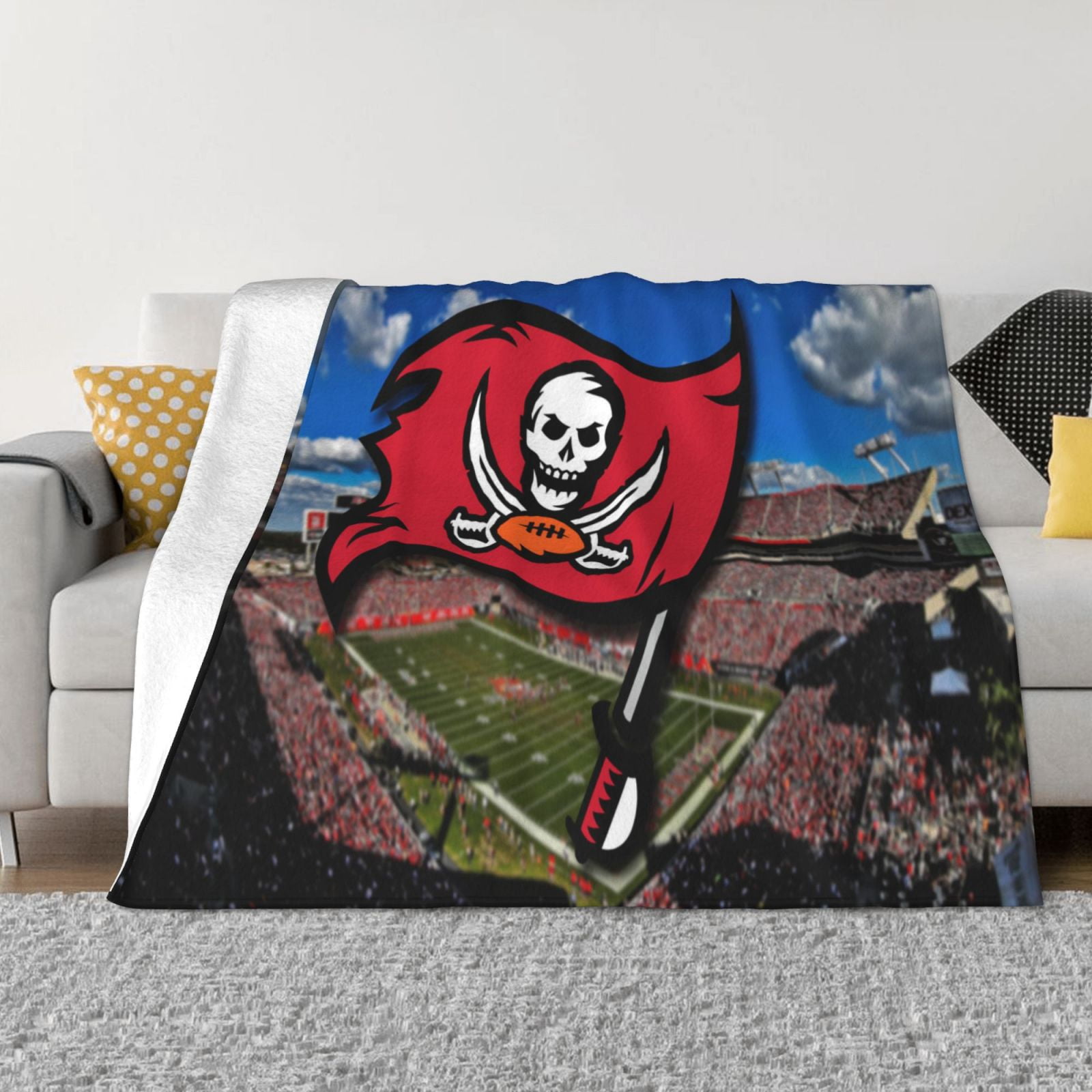TampaBayBuccaneers Throw Blanket 80"X60" Ultra Soft Cozy Warm