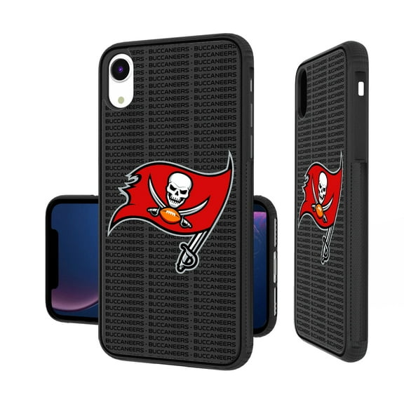 Tampa Bay Buccaneers iPhone Text Backdrop Design Bump Case