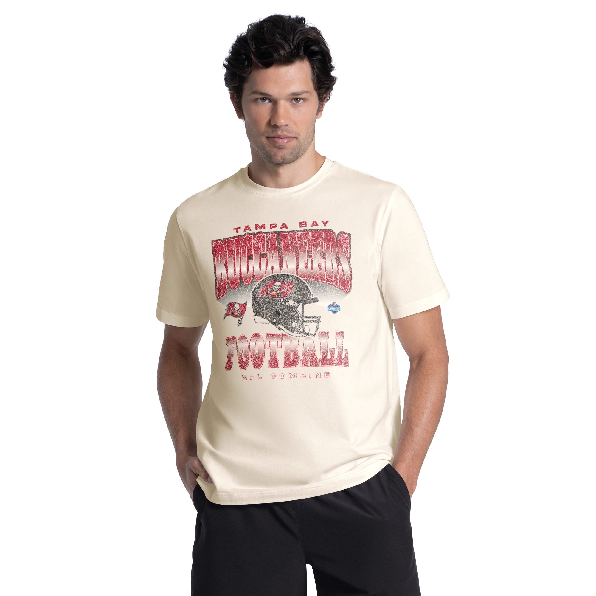 Tampa Bay Bucs Men's NFL Combine Faded Fashion Short Sleeve T-Shirt