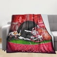 thumbnail image 1 of Tampa Bay City Classic Throw Blanket for Football Fans Gifts, Soft Flannel Football Blankets 50x60 Inch, 1 of 6