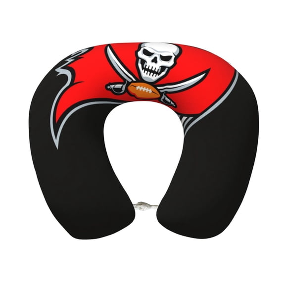 Tampa_Bay Comfortable And Portable U-Shaped Pillow, American Football Team Theme Travel Neck Pillow, Supports Neck And Head, Relieves Fatigue, Suitable For Cam_pus, Office Lunch Break Pillow
