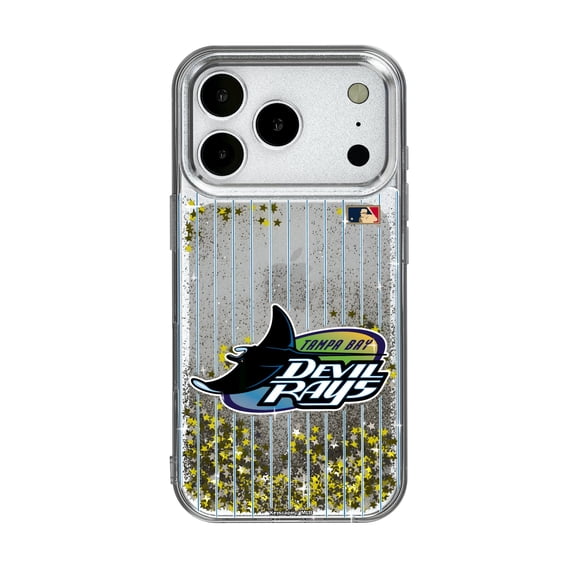Tampa Bay Devil Rays 1998-2000 Cooperstown Pinstripe iPhone Glitter Case
