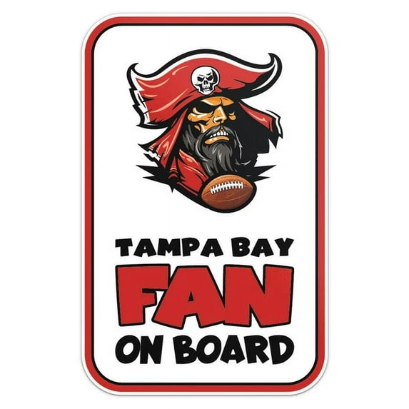 Tampa Bay Fan On Board Sticker Phone Decal Water Bottle Stickers Car ...