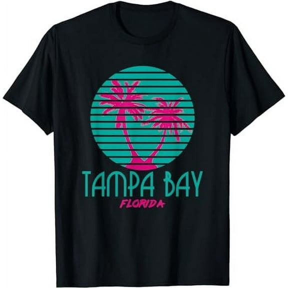 Tampa Bay Florida T-Shirt Vintage 80s Palm Trees Souvenir